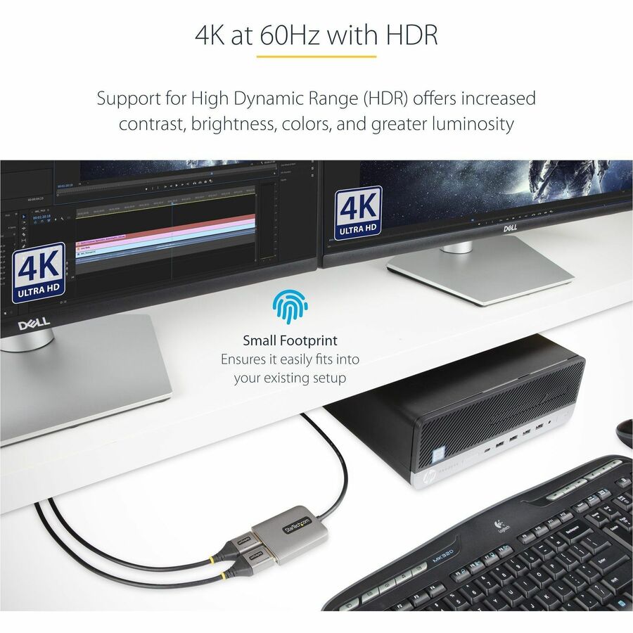 2-PORT DISPLAYPORT MST HUB