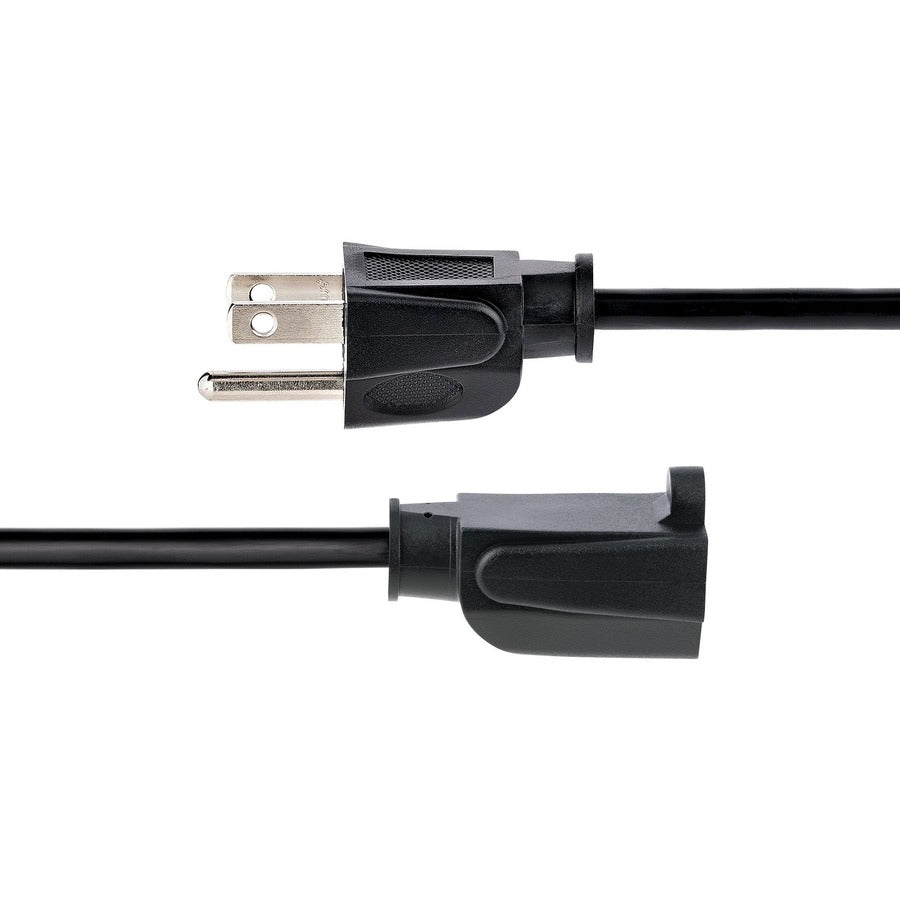 StarTech.com 15ft (4.5m) Heavy Duty Extension Cord, NEMA5-15P to NEMA5-15R Black Extension Cord, 15A 125V, 14AWG, Heavy Gauge Power Cable