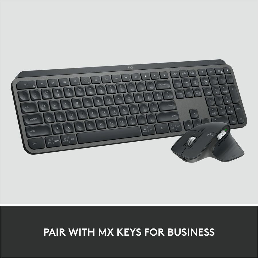 Logitech MX Master 3S for Business, Wireless Mouse with Quiet Clicks, 8K DPI, Logi Bolt USB Receiver, Graphite