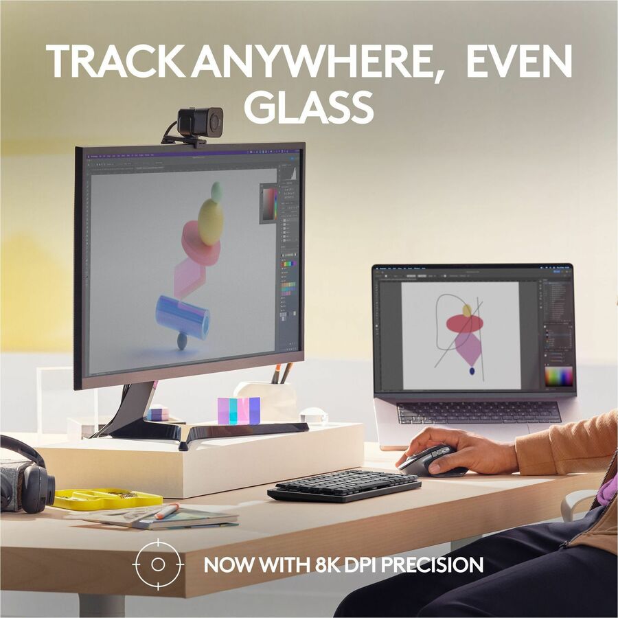 Logitech MX Master 3S for Mac - Wireless Bluetooth Mouse with Ultra-fast Scrolling, 8K DPI, Quiet Clicks, Space Gray