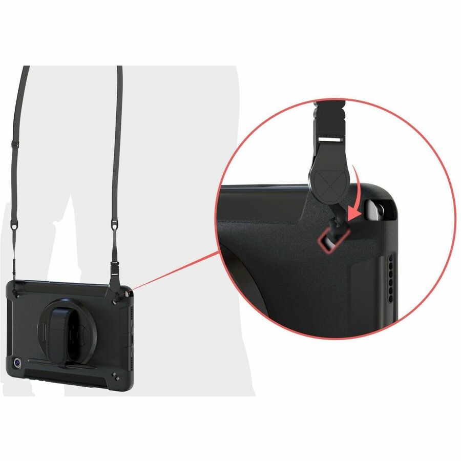 CTA Digital Protective Case with Built-in 360 Degree Rotatable Grip Kickstand & Pen Slot for Samsung Galaxy Tab A8 10.5†Tablet