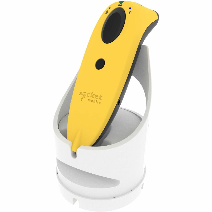 Socket Mobile SocketScan S720, Linear Barcode Plus QR Code Reader, Yellow & Black Dock
