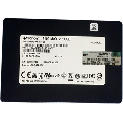 HPE 240 GB Solid State Drive - 2.5" Internal - SATA