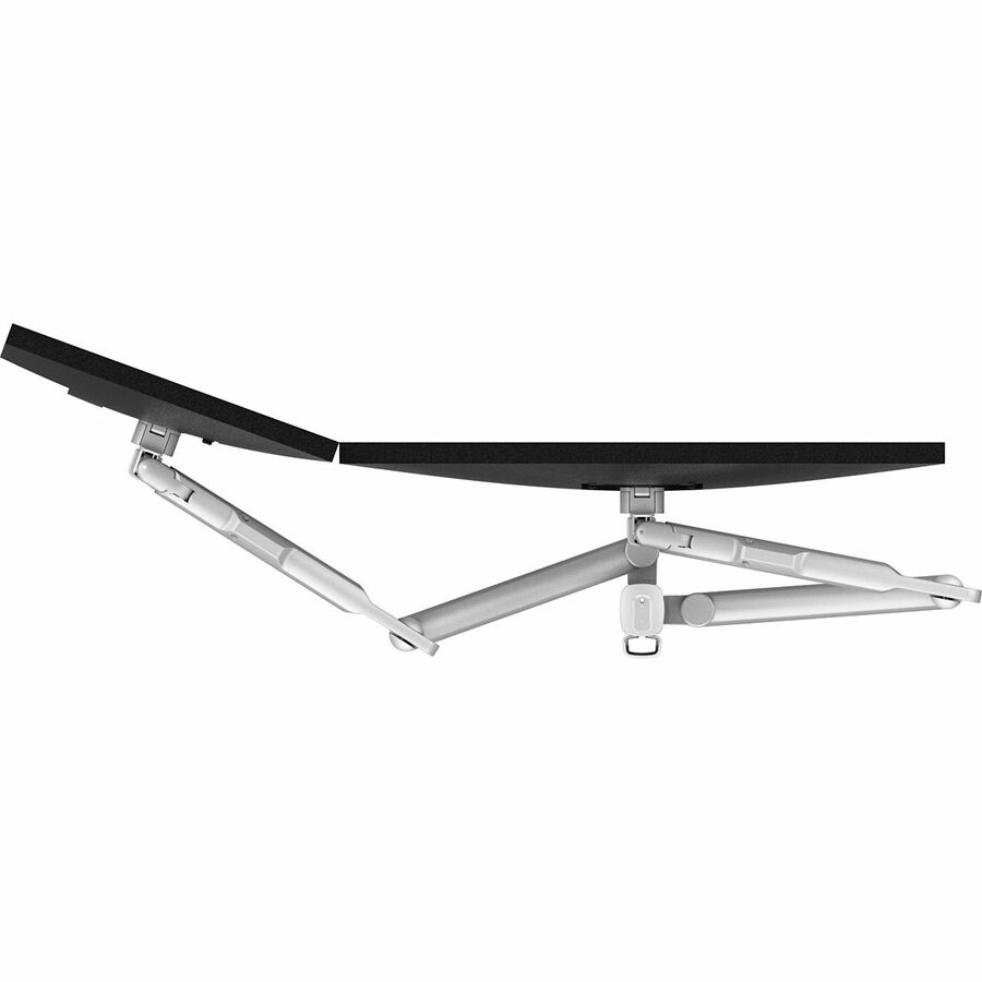 Atdec AWMS-2-D40-F-S Desk Mount for Flat Panel Display, Curved Screen Display, Monitor - Silver