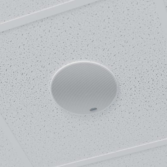 Vaddio EasyIP 2-way Ceiling Mountable, In-wall, Flush Mount, Recessed Mount Speaker - 25 W RMS - White - TAA Compliant