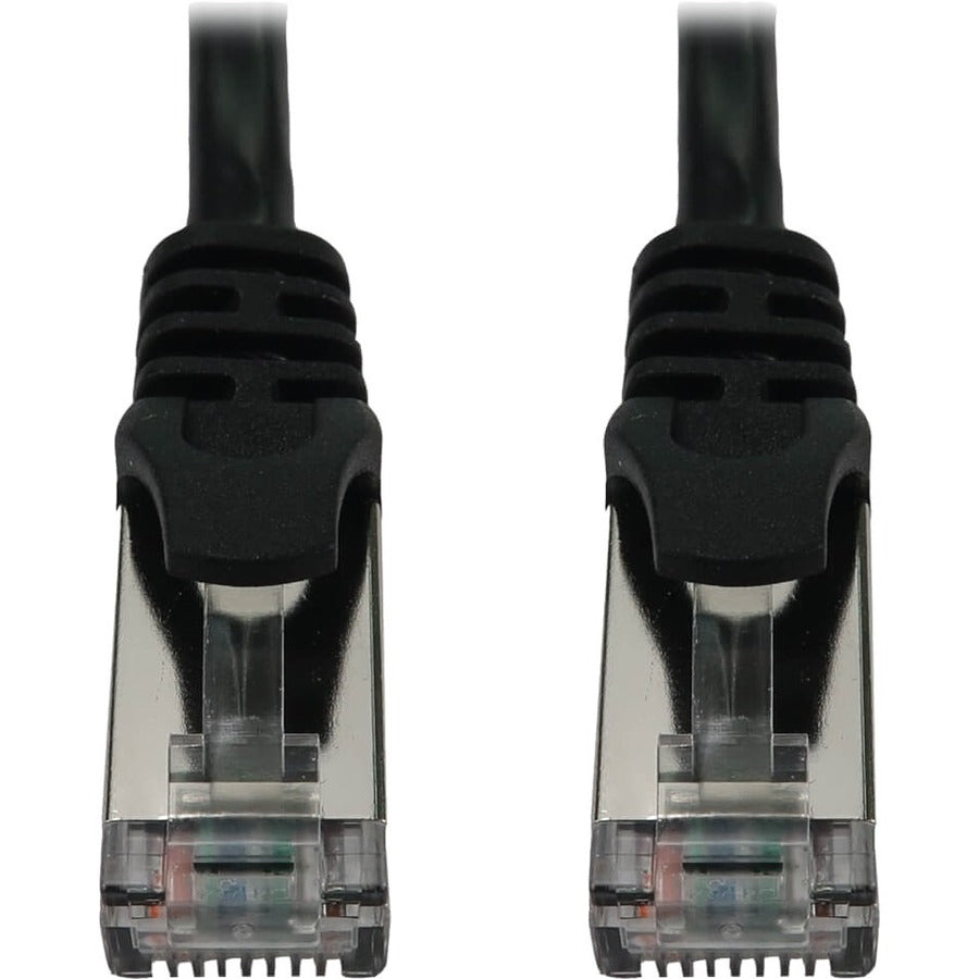 6FT CAT6A BLACK M/M SNAGLESS