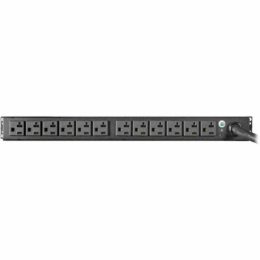 Eaton Tripp Lite Series 2.9kW Single-Phase Basic PDU with ISOBAR Surge Protection, 120V, 3840 Joules, 12 NEMA 5-15/20R Outlets, L5-30P Input, 15 ft. Cord, 1U Rack-Mount, TAA