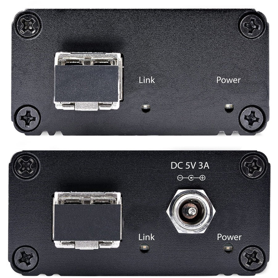 StarTech.com 2-Port USB 3.0 Extender over OM3 Multimode Fiber, LC/LC, 2x 5Gbps USB-A Hub, 350m (1150ft), Durable USB Fiber Optic Extender