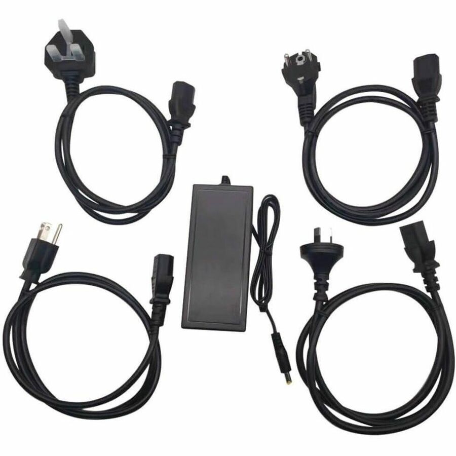 Eaton Tripp Lite Series Gigabit Multimode Fiber to Ethernet Media Converter, PoE+ - International Power Cables, 10/100/1000 LC, 850 nm, 550 m (1,804 ft.)