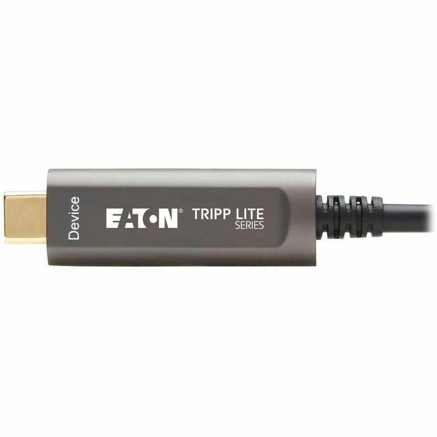 Eaton Tripp Lite Series USB-A to USB-C AOC Cable (M/M) - USB 3.2 Gen 2 (10Gbps) Plenum-Rated Fiber Active Optical - Data Only, Black, 30 m (98 ft.)