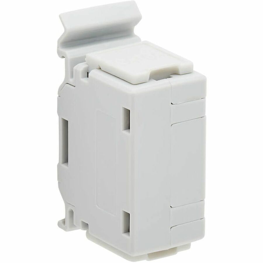 Eaton Tripp Lite Series Cat6a Shielded In-Line DIN-Rail Mountable Snap-In Coupler (RJ45 F/F), TAA