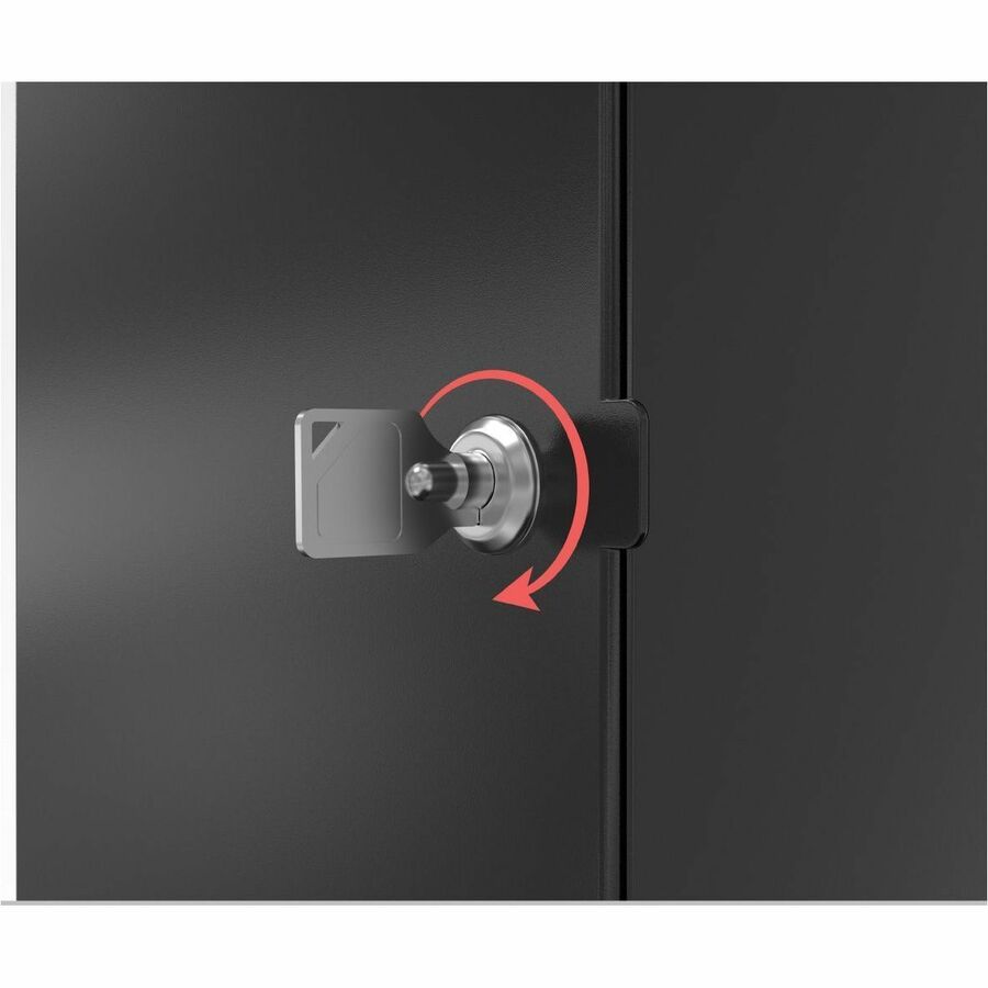 CTA Digital Premium Locking Floor Stand Kiosk with Enclosed Printer Storage & Cable Management for iPad 10.9-inch (10th Generation) and more