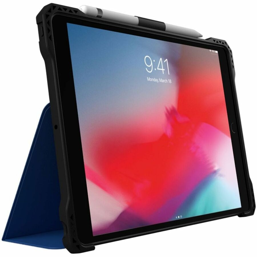 Extreme Folio-X2 for iPad 9 (7/8) 10.2" (2021) (New Wipeable Material) (Blue)