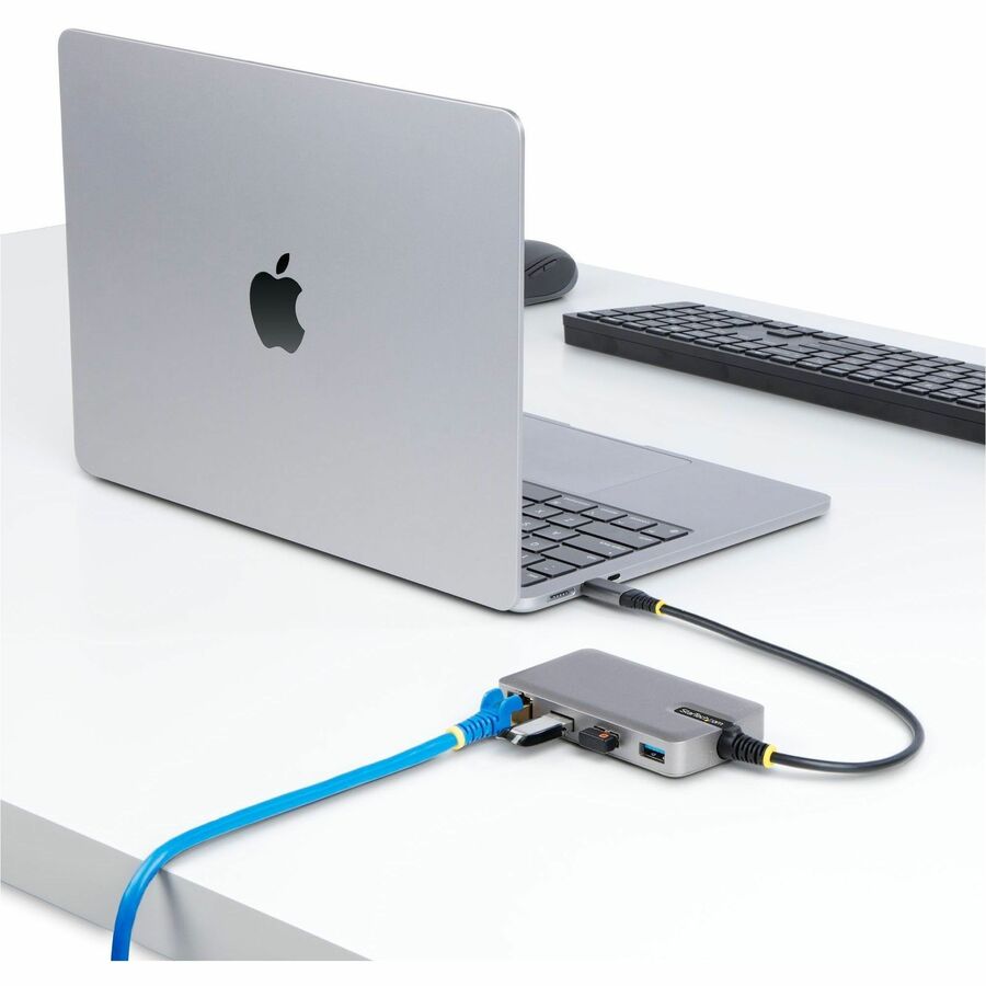 3-PORT USB-C HUB WITH ETHERNET