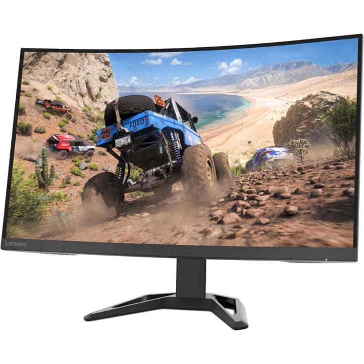 Lenovo G32qc-30 32" Class WQHD Curved Screen LED Monitor - 16:9 - Raven Black