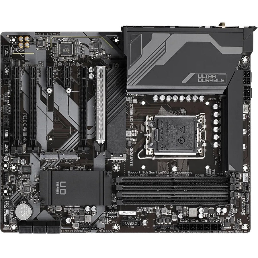 Gigabyte Z790 UD AC Gaming Desktop Motherboard - Intel Z790 Chipset - Socket LGA-1700 - ATX