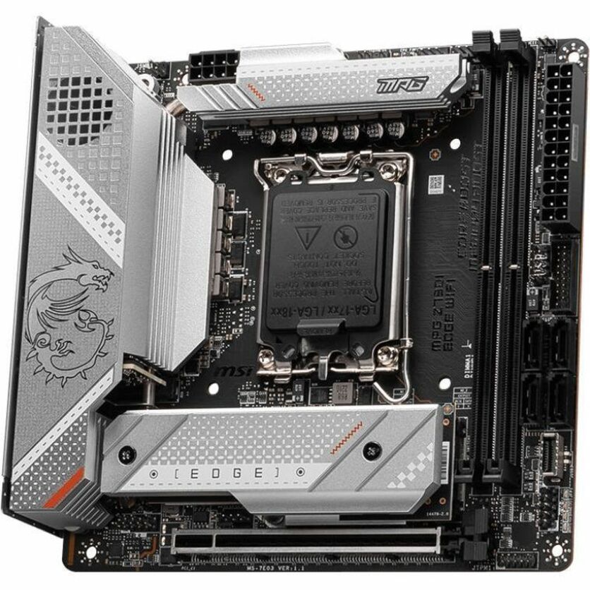 MSI MPG Z790I EDGE WIFI Gaming Desktop Motherboard - Intel Z790 Chipset - Socket LGA-1700 - Mini ITX