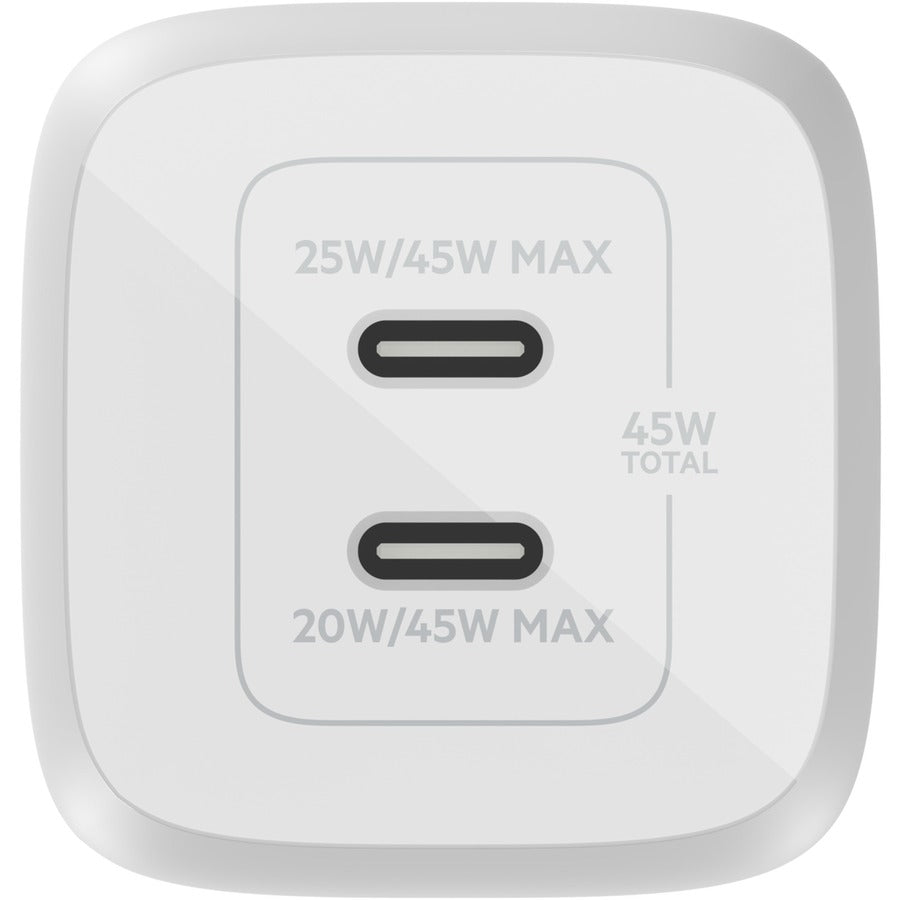 45W DUAL USB-C WALL CHARGER