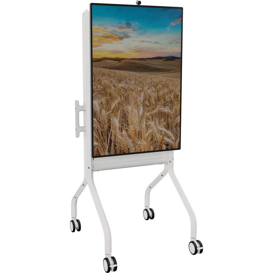 Chief Voyager Manual height Adjustable AV Mobile Cart - For 50-85 Inch Displays - Mobile TV Cart - White