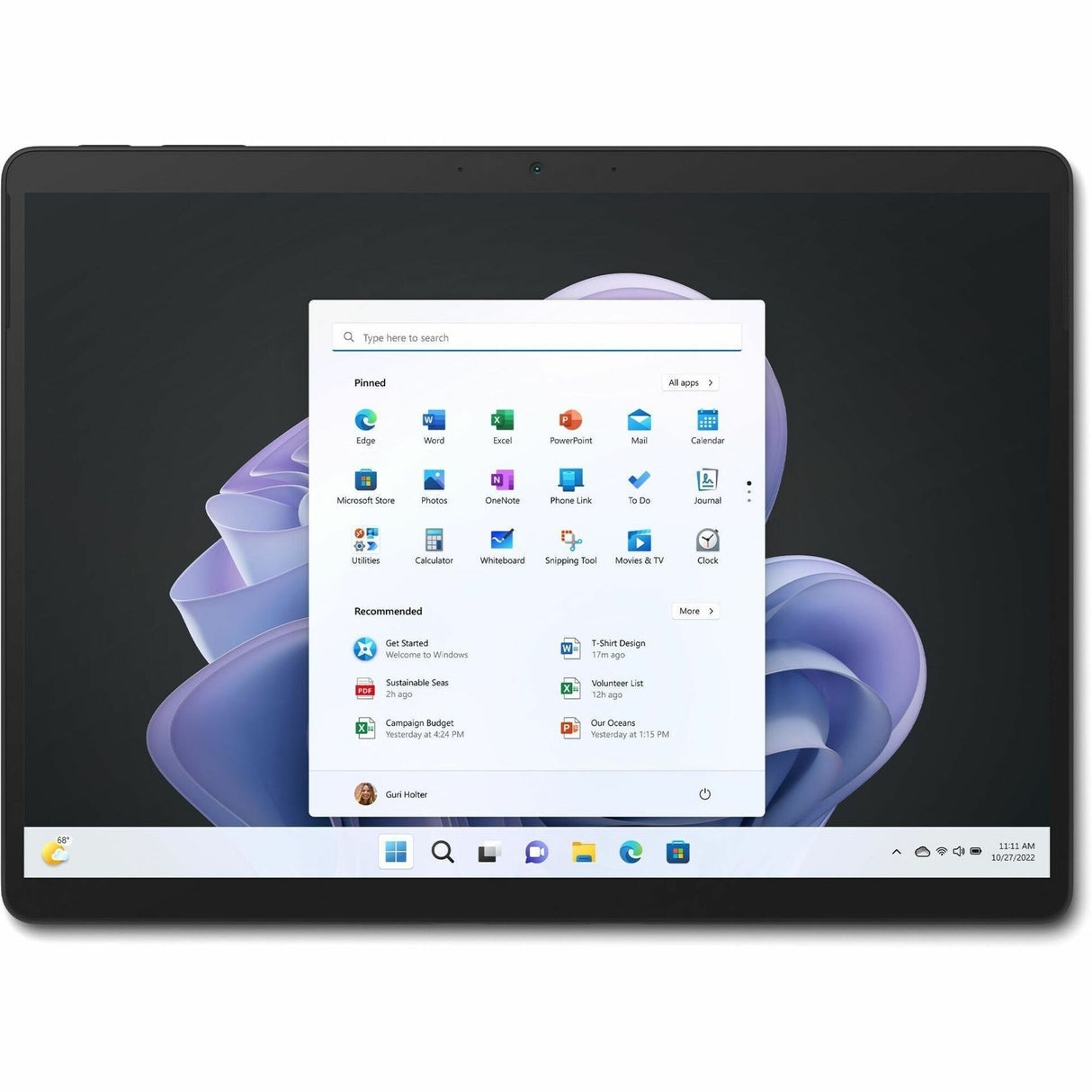 Microsoft Surface Pro 9 Tablet - 13" - 16 GB - 512 GB SSD - Windows 11 Home 64-bit - Black