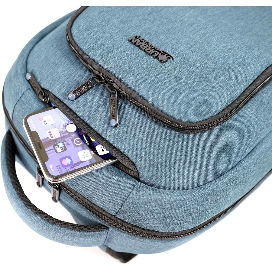 Urban Factory CYCLEE CITY Carrying Case (Backpack) for 10.5" to 15.6" Notebook - Deep Blue, Light Blue