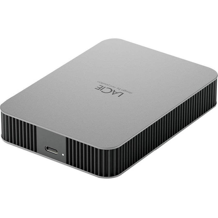 LaCie Mobile Drive Secure STLR4000400 4 TB Portable Hard Drive - 3.5" External - Space Gray