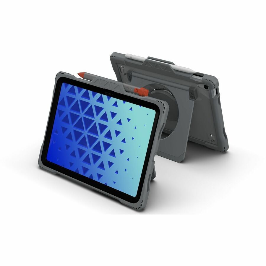 Shield Extreme-X2-H with Hand Strap for iPad 10 10.9" (2022) (Black Bezel-Gray Case)