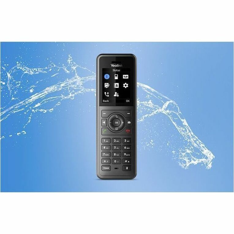 Yealink W77P IP Phone - Cordless - Corded - DECT, Bluetooth - Desktop, Wall Mountable - Black, Classic Gray