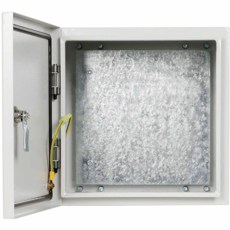 Eaton Tripp Lite Series SmartRack Outdoor Industrial Enclosure with Lock - NEMA 4, Surface Mount, Metal Construction, 12 x 12 x 10 in., Gray
