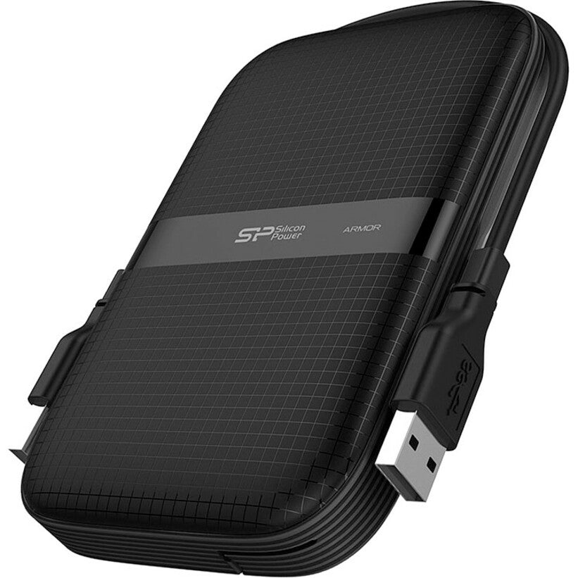 Silicon Power Armor A60 5 TB Portable Solid State Drive - External - Black/Black, Black/Green