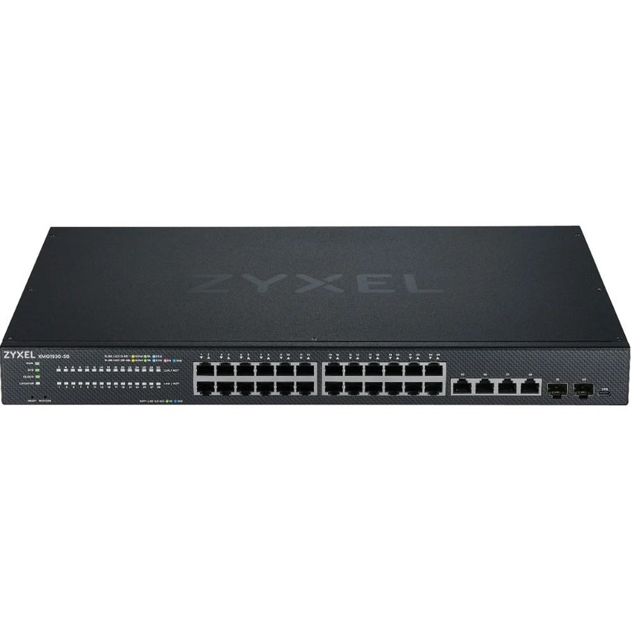 ZYXEL XMG1930-30 24-Port 2.5G Multi-Gigabit L3 Smart Nebula Cloud Managed Switch with 2 10G SFP+ Uplinks and 4 10G Ethernet
