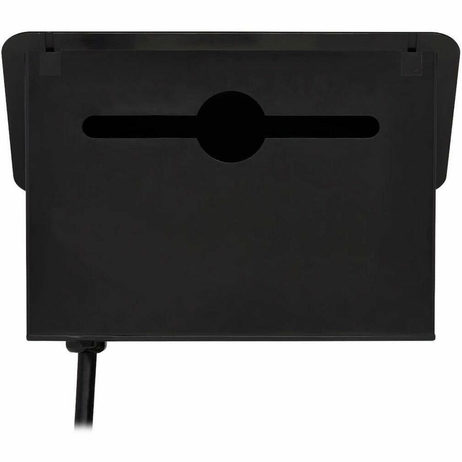 Eaton Tripp Lite Series Power It! 2-Outlet In-Desk Power and Charging Dock - 4x USB-A, USB-B, HDMI, RJ11, RJ45, 10 ft. Cord, Antimicrobial Protection, Black