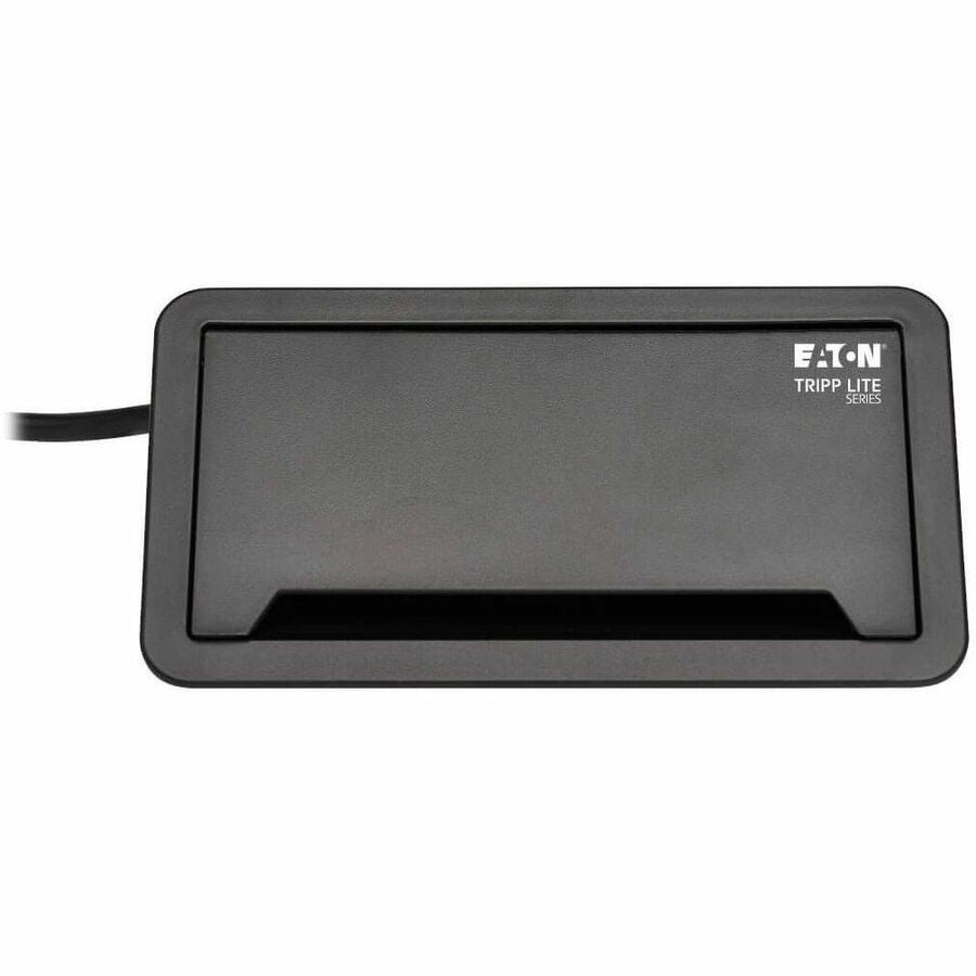 Eaton Tripp Lite Series Power It! 2-Outlet In-Desk Power and Charging Dock - 4x USB-A, USB-B, HDMI, RJ11, RJ45, 10 ft. Cord, Antimicrobial Protection, Black