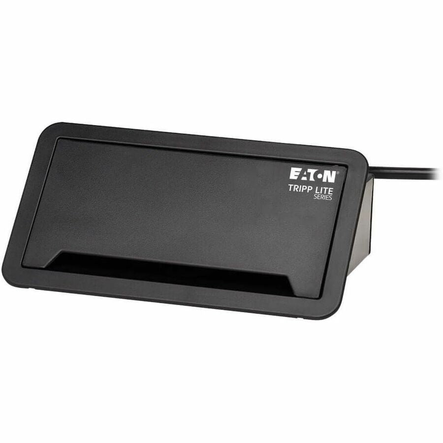Eaton Tripp Lite Series Power It! 2-Outlet In-Desk Power and Charging Dock - 4x USB-A, USB-B, HDMI, RJ11, RJ45, 10 ft. Cord, Antimicrobial Protection, Black