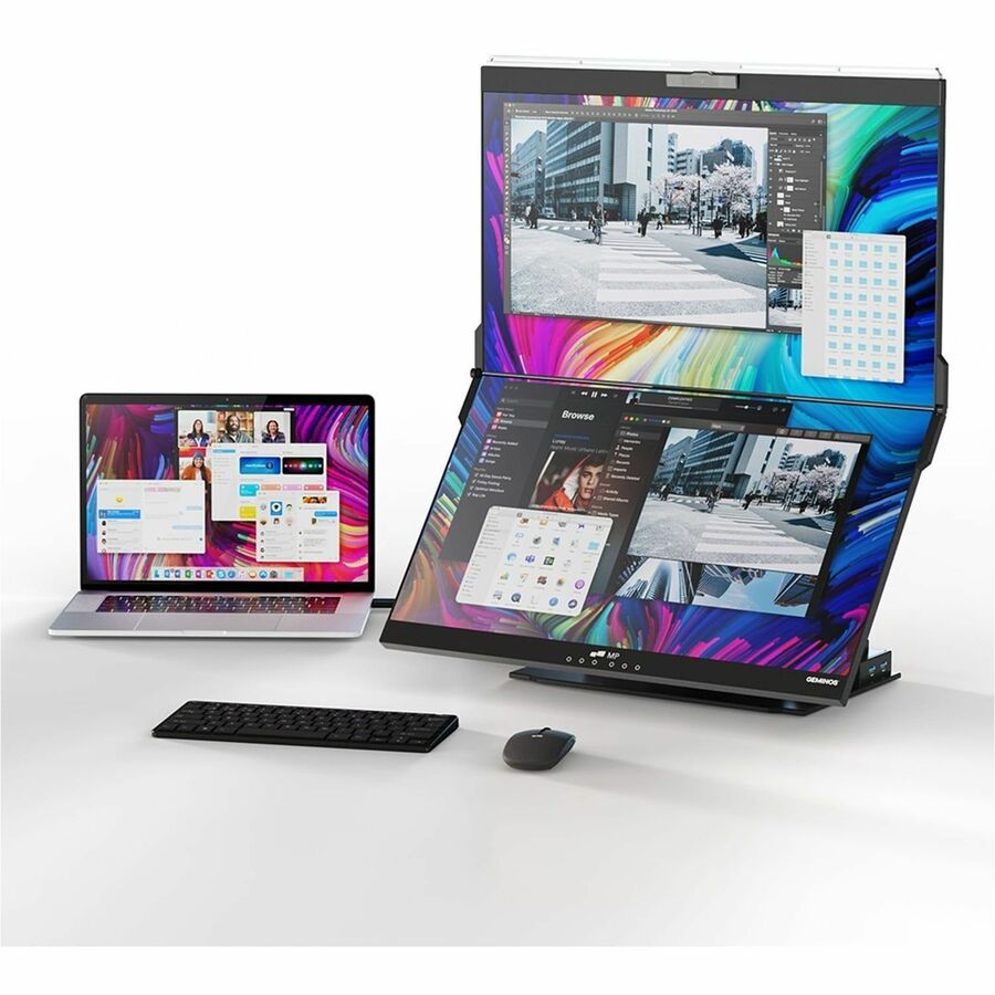 Mobile Pixels Geminos X 24" Class Webcam LCD Touchscreen Monitor - 16:9 - 14 ms