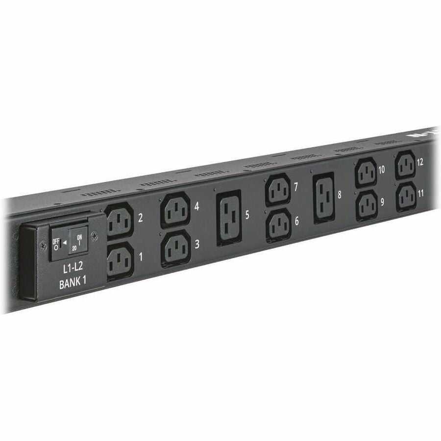 Eaton 12.6kW 200-240V 3-Phase IsoBreaker Managed PDU - Gigabit, 36 Outlets, IEC-309 60A Blue (3P+E) Input, LCD, 10 ft. (3 m) Cord, 0U, 70 in. (1.8 m) Height, TAA