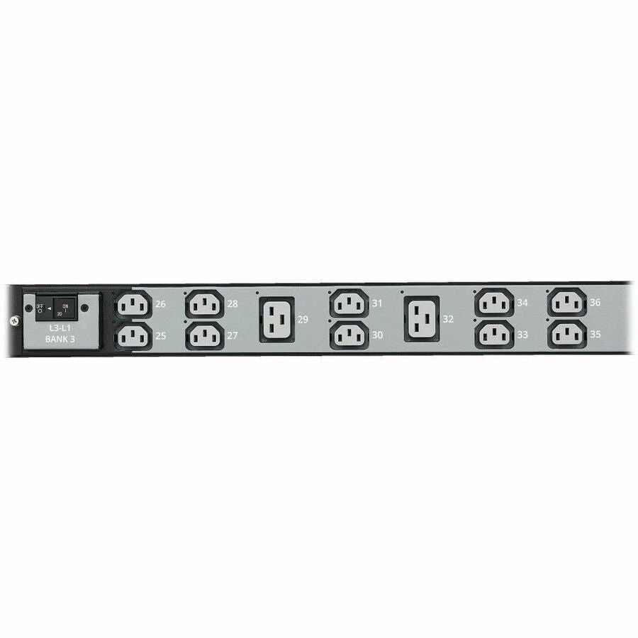 Eaton 8.6kW 200-240V 3-Phase IsoBreaker Managed PDU - Gigabit, 36 Outlets, L15-30P Input, LCD, 10 ft. (3 m) Cord, 0U, 70 in. (1.8 m) Height, TAA
