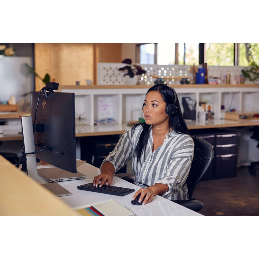 HP E27u G5 27" Class WQHD LCD Monitor - 16:9 - Black, Silver