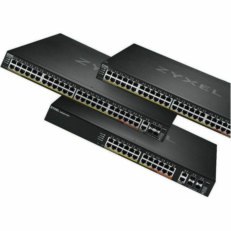 ZYXEL XGS2220-54FP 48-Port Gigabit L3 Managed and Nebula Pro Cloud Managed Switch | 40 PoE+ / 10 PoE++ Ports at 960W with 4 SFP+ 10G Uplinks and 2 10G Ethernet Ports