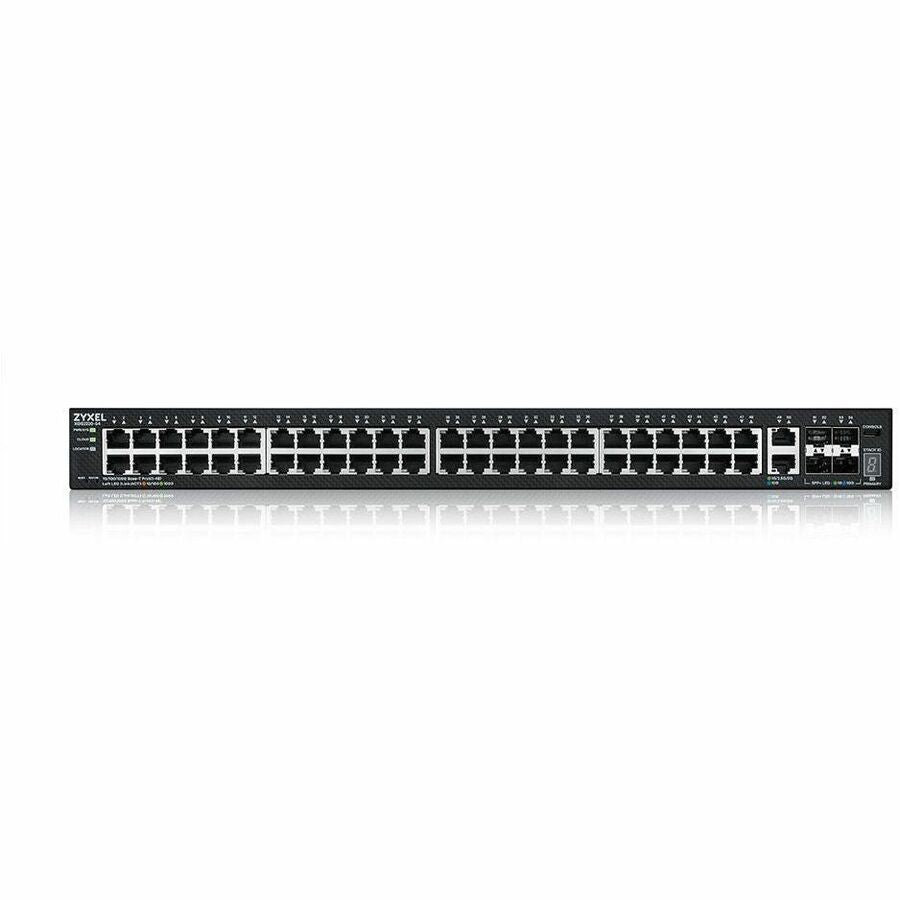 ZYXEL XGS2220-54 48-Port Gigabit L3 Managed and Nebula Pro Cloud Managed Switch with 4 SFP+ 10G Uplinks and 2 10G Ethernet Ports