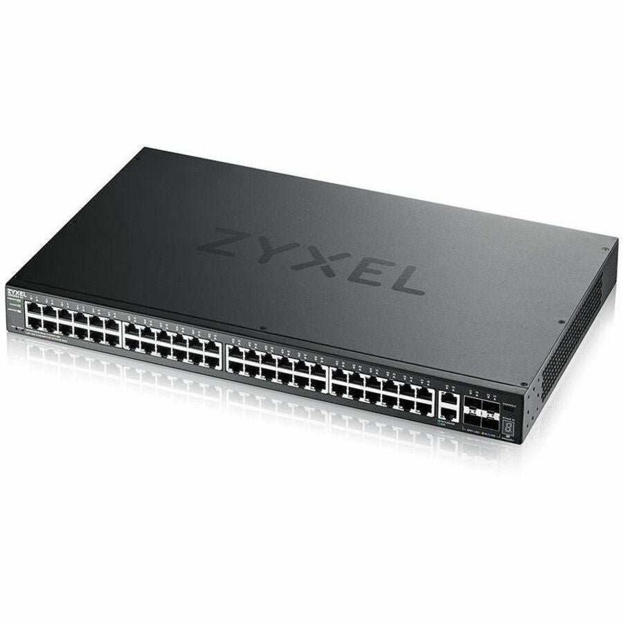 ZYXEL XGS2220-54 48-Port Gigabit L3 Managed and Nebula Pro Cloud Managed Switch with 4 SFP+ 10G Uplinks and 2 10G Ethernet Ports