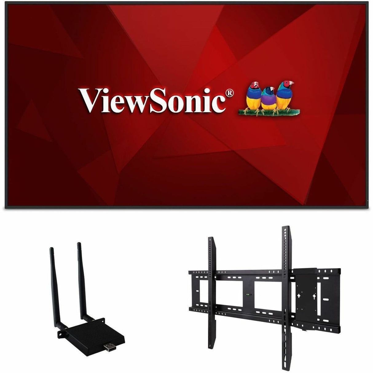 ViewSonic Commercial Display CDE5530-W1 - 4K, 24/7 Operation, Integrated Software and WiFi Adapter - 450 cd/m2 - 55"