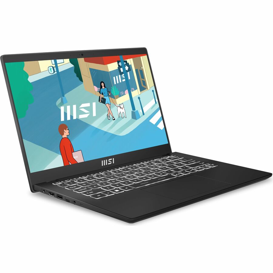 MSI Modern 14 in Ultrabook Laptop, Intel Core i3-1215U, 8GB, 512GB SSD - Win 11 Home