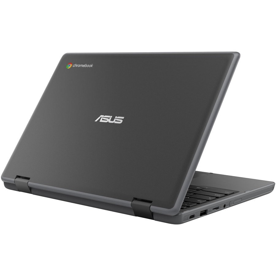 Asus Chromebook Flip CR1 CR1100FKA-YZ184T 11.6" Touchscreen Rugged Convertible 2 in 1 Chromebook - HD - Intel Celeron N5100 - 8 GB - 64 GB Flash Memory - Dark Gray