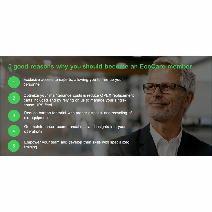 1 YR EcoCare 1Ph UPS Out of FW