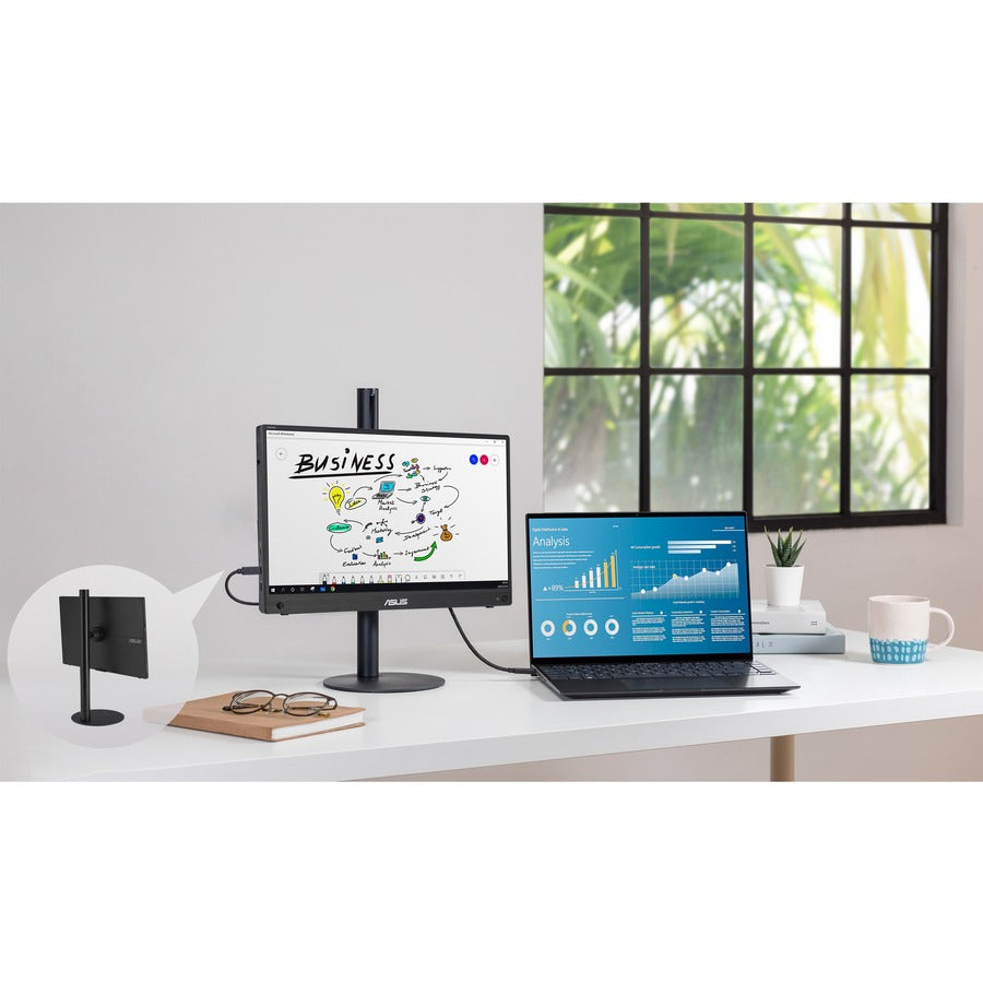 Asus ZenScreen MB16AHG 16" Class Full HD LCD Monitor - 16:9 - Black