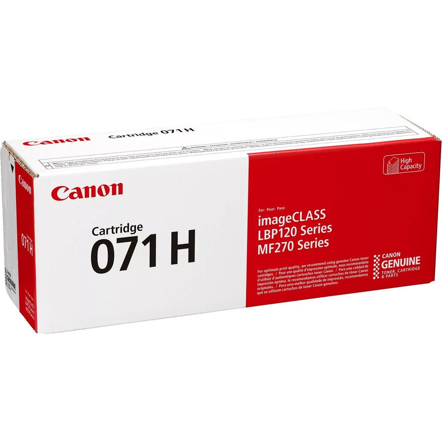 Canon 071H Original High Yield Laser Toner Cartridge - Black - 1 Pack