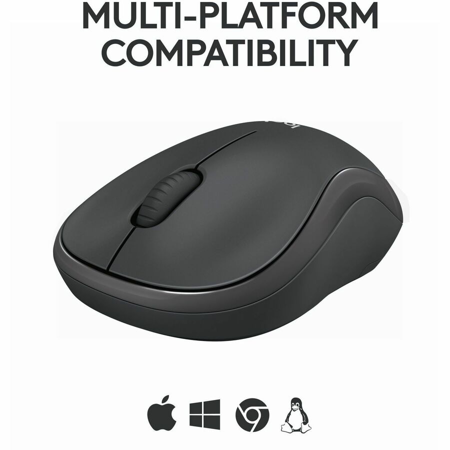 Logitech M240 Silent Bluetooth Mouse, Wireless, Compact, Portable, Smooth Tracking, Graphite