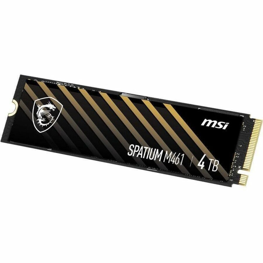 MSI SPATIUM M461 SM461N4TB 4 TB Solid State Drive - M.2 2280 Internal - PCI Express NVMe (PCI Express NVMe 4.0 x4)