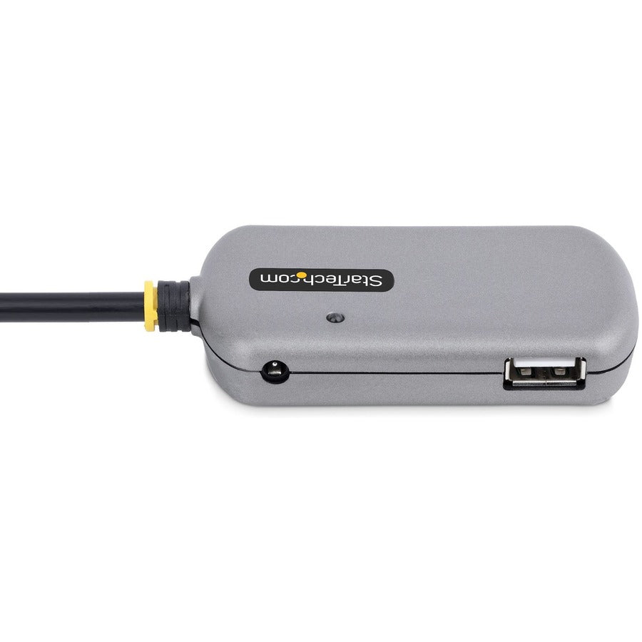 StarTech.com USB Extender Hub, 24m USB 2.0 Extension Cable w/ 4-Port USB-A Hub, Active/Bus Powered USB Repeater Cable, ESD Protection